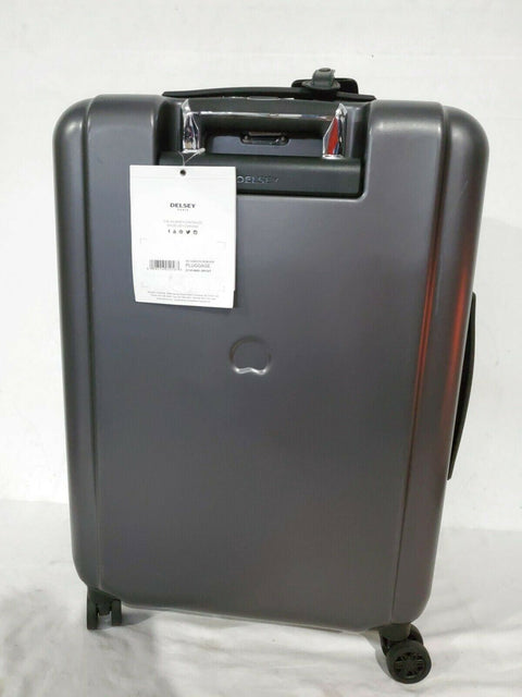 $650 New Delsey Pluggage 23'' Spinner Suitcase Luggage Upright Multi Function