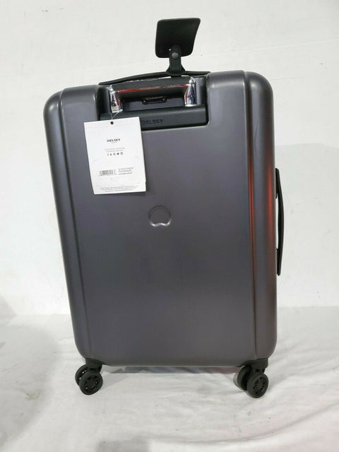 $650 New Delsey Pluggage 23'' Spinner Suitcase Luggage Upright Multi Function