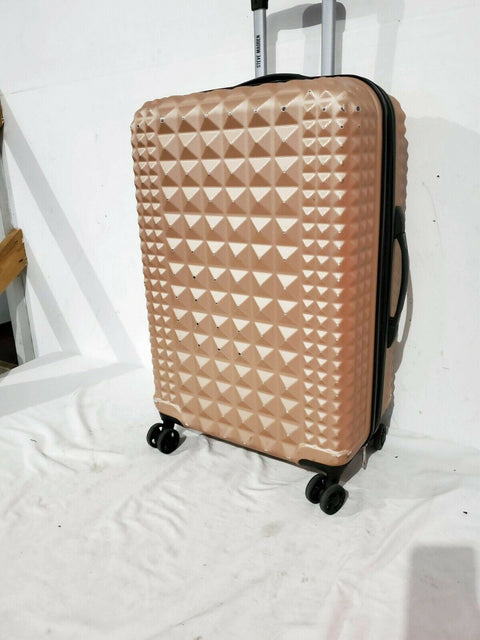 $300 Steve Madden B-2 Armor Hard Medium 24" Luggage Suitcase Pink Trolley