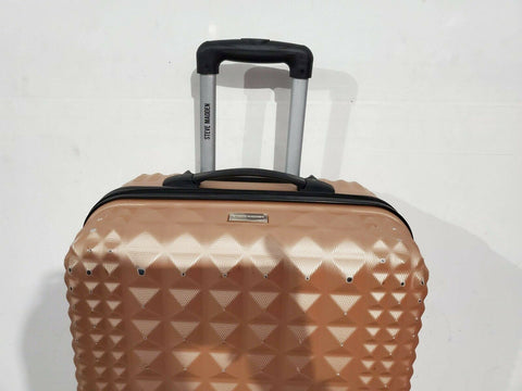 $300 Steve Madden B-2 Armor Hard Medium 24" Luggage Suitcase Pink Trolley