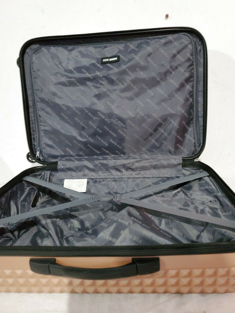 $300 Steve Madden B-2 Armor Hard Medium 24" Luggage Suitcase Pink Trolley
