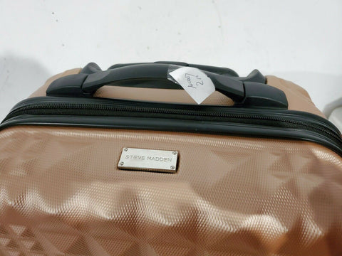 $200 Steve Madden B-2 Armor Hard Carry on 20" Luggage Suitcase Pink Lightweight