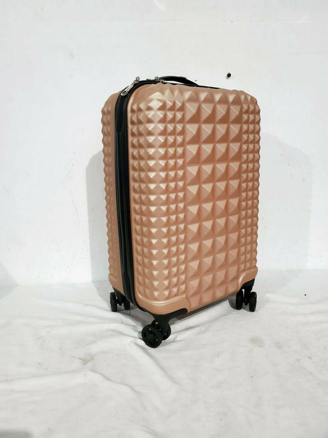 $200 Steve Madden B-2 Armor Hard Carry on 20" Luggage Suitcase Pink Lightweight