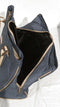Isaac Mizrahi Ingram DLX Shopper Tote Travel Bag Blue Striped - evorr.com