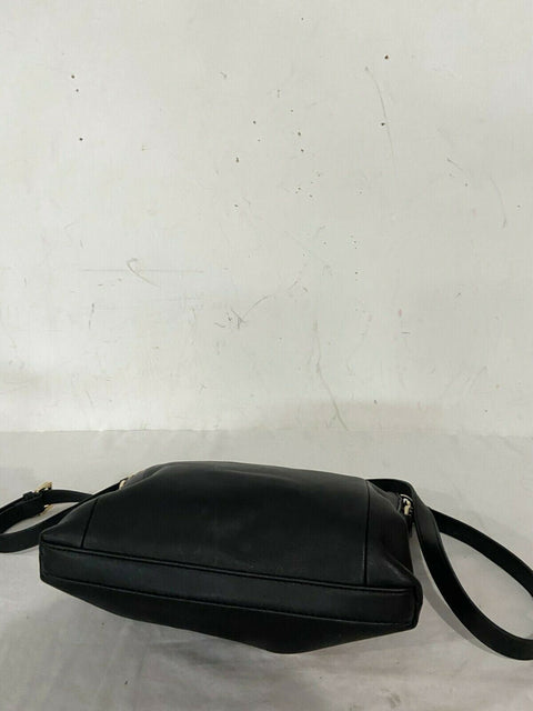 $108 Tommy Hilfiger Women Penelope Crossbody Bag Black Shoulder Front Pocket Zip - evorr.com