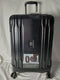 $380 New Delsey Eclipse 25" Hard Case Spinner Suitcase Luggage Expandable Black