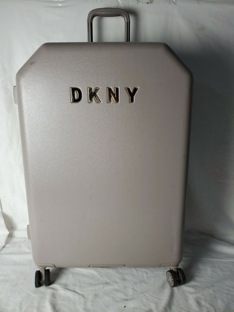 $350 New DKNY Allure 28" Hard Case Spinner Wheels Large Suitcase Luggage Gray