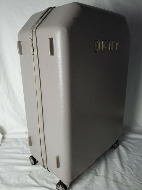 $350 New DKNY Allure 28" Hard Case Spinner Wheels Large Suitcase Luggage Gray