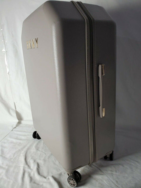 $350 New DKNY Allure 28" Hard Case Spinner Wheels Large Suitcase Luggage Gray