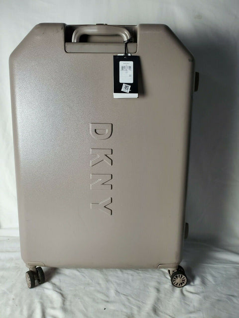 $350 New DKNY Allure 28" Hard Case Spinner Wheels Large Suitcase Luggage Gray