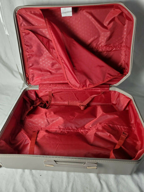 $350 New DKNY Allure 28" Hard Case Spinner Wheels Large Suitcase Luggage Gray