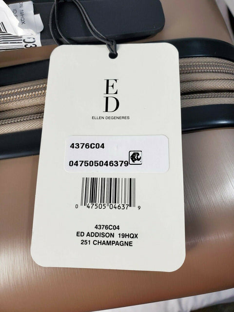 $250 ED Ellen Degeneres Addison 21" Carry On Hardside Expandable Spinner Luggage