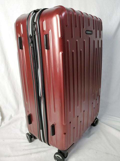 $200 Revo Rain 25" HardCase Expandable Spinner Wheel Suitcase Luggage Red