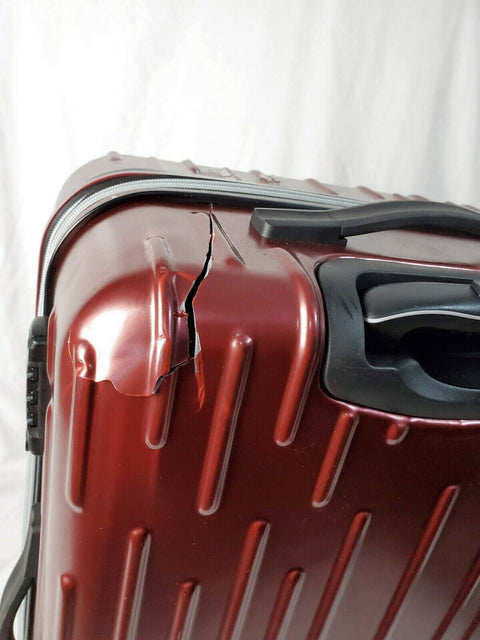 $200 Revo Rain 25" HardCase Expandable Spinner Wheel Suitcase Luggage Red