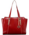 New McKlein Womens Aldora Business Tote Red Leather Hand Bag Large - evorr.com