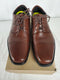 New Bostonian Men Wenham Leather Dress Shoes Cap-Toe Oxfords Brown 12 M Flexlite - evorr.com
