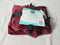 $40 New Bon Voyage Travel Plush Velvet Throw Blanket Burgundy Red