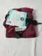 $40 New Bon Voyage Travel Plush Velvet Throw Blanket Burgundy Red