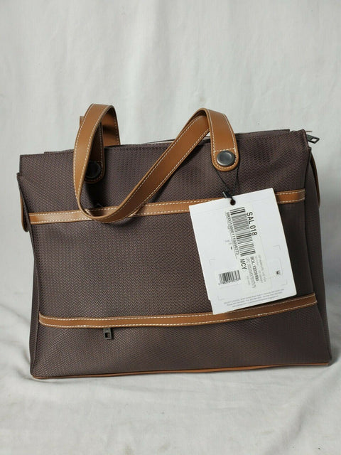 $320 New Delsey Chatelet Plus Shoulder Tote Bag Brown Large Carry On