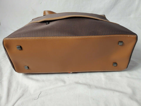 $320 New Delsey Chatelet Plus Shoulder Tote Bag Brown Large Carry On