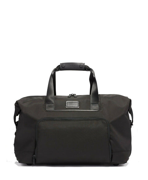$425 New TUMI Alpha 3 Double Expansion Travel Satchel Bag Large Black Carry oN