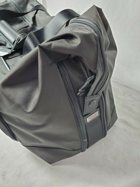 $425 New TUMI Alpha 3 Double Expansion Travel Satchel Bag Large Black Carry oN