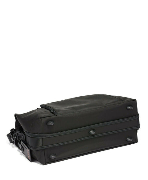$425 New TUMI Alpha 3 Double Expansion Travel Satchel Bag Large Black Carry oN