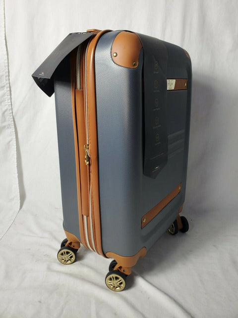 $199 New V19.69 Italia Retro 20" Expandable Hard Case Spinner Luggage Carry on