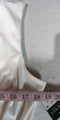 New Ralph Lauren Women Sleeveless White Side Ruffle Ruched Neck Stretch Dress 16