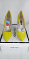 NEW Nine West Tatiana Women's Pointed Toe Suede Yellow Heels Pump Shoes 7.5 US