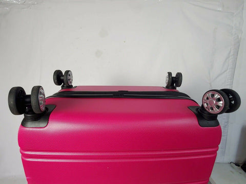 $340 New Rockland Melbourne 28" Hard Expandable Luggage Suitcase Spinner Magenta