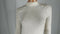 $108 Intimately Free People Women Ivory Long Sleeve High Neck Blouse Top Size S - evorr.com