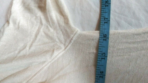 $108 Intimately Free People Women Ivory Long Sleeve High Neck Blouse Top Size S - evorr.com