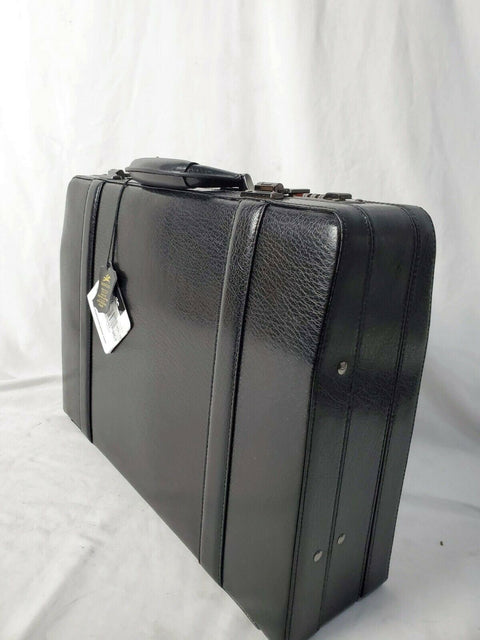 $380 NWT Mancini BUSINESS Expandable Attache Case TSA Locked Briefcase Leather