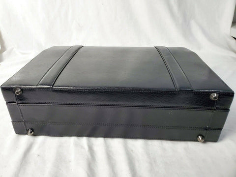 $380 NWT Mancini BUSINESS Expandable Attache Case TSA Locked Briefcase Leather