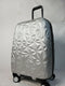 $340 Aimee Kestenberg Geo 20" Hard Expandable Carry On Spinner Luggage Silver