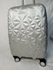 $340 Aimee Kestenberg Geo 20" Hard Expandable Carry On Spinner Luggage Silver