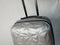$340 Aimee Kestenberg Geo 20" Hard Expandable Carry On Spinner Luggage Silver