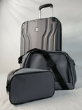 $300 TAG Legacy 20'' Carry On 3 PC Hard-case Luggage Set Suitcase Gray