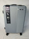 New Travelers Club Basette 24" Silver Luggage Suitcase Spinner Wheels - evorr.com