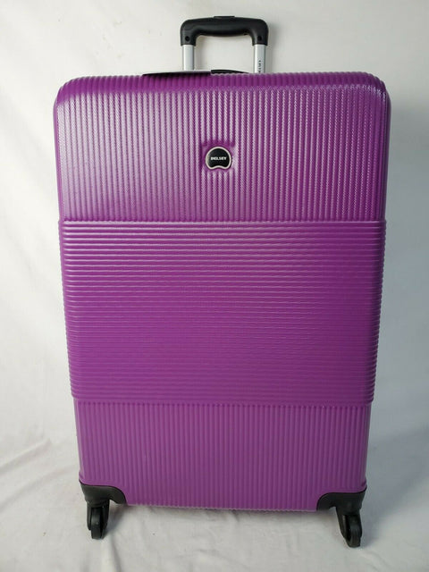 $480 New Delsey Groove DLX Spinner 29" Luggage Suitcase Hard Case Purple Upright