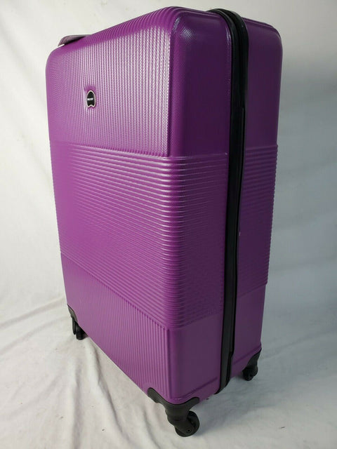 $480 New Delsey Groove DLX Spinner 29" Luggage Suitcase Hard Case Purple Upright