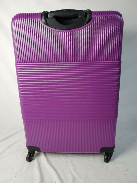 $480 New Delsey Groove DLX Spinner 29" Luggage Suitcase Hard Case Purple Upright
