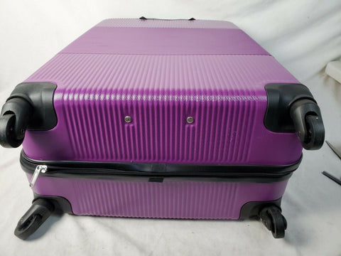$480 New Delsey Groove DLX Spinner 29" Luggage Suitcase Hard Case Purple Upright