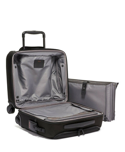 $775 New TUMI Alpha 3 Compact 4 Wheeled Briefcase Spinner Luggage Black Carry On