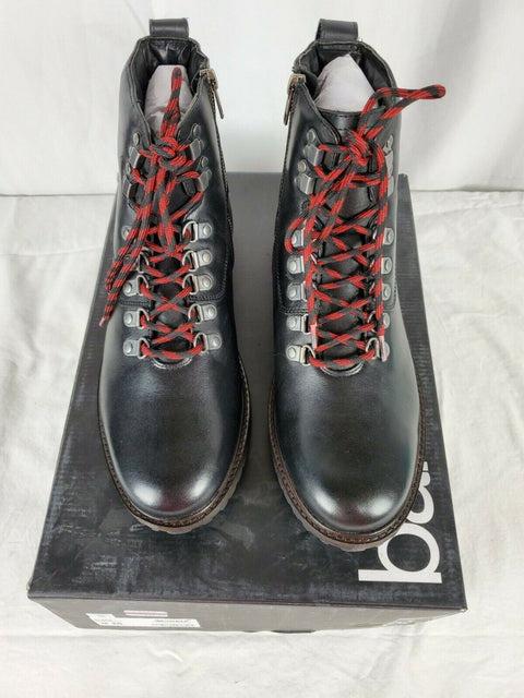 $109 New Bar III Men's Whitaker Leather Boots Lace Up Black Size 9 US - evorr.com