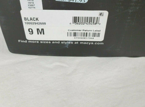 $109 New Bar III Men's Whitaker Leather Boots Lace Up Black Size 9 US - evorr.com