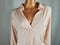 New We The Free Women Collared Long Sleeve Pink Knit Blouse Top Size M - evorr.com