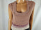 New Free People Women's Cap Sleeve Multi Knit Scoop Neck Blouse Top Size M - evorr.com