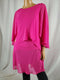 New Ralph Lauren Women's Bell-Layered-Sleeve Ruffle Pink Dress Scoop-Neck Pink 4